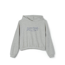 American Script Cinched Bottom Hoodie