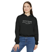 American Script Cinched Bottom Hoodie