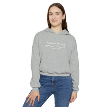American Script Cinched Bottom Hoodie