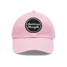 Dad Hat with Leather Patch (Round)