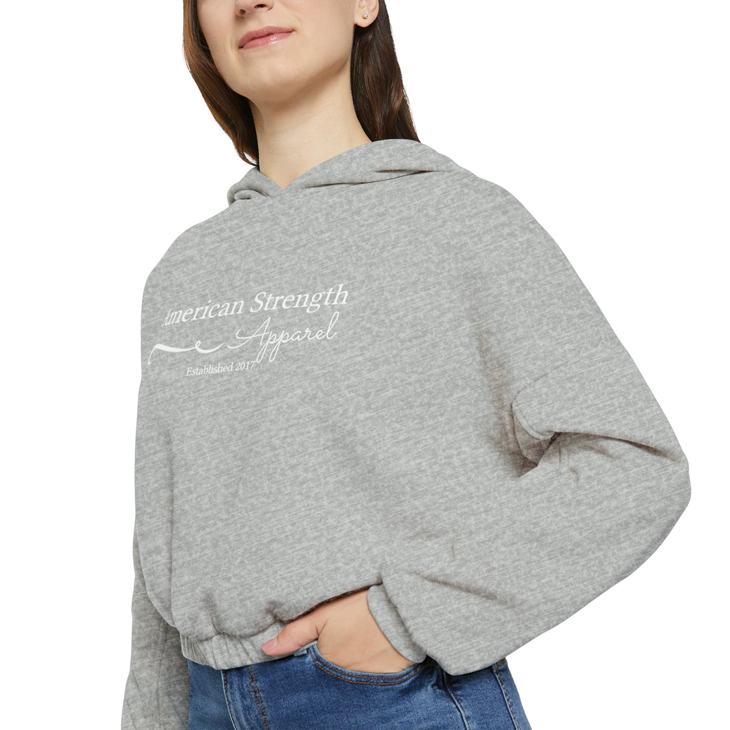 American Script Cinched Bottom Hoodie