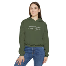 American Script Cinched Bottom Hoodie