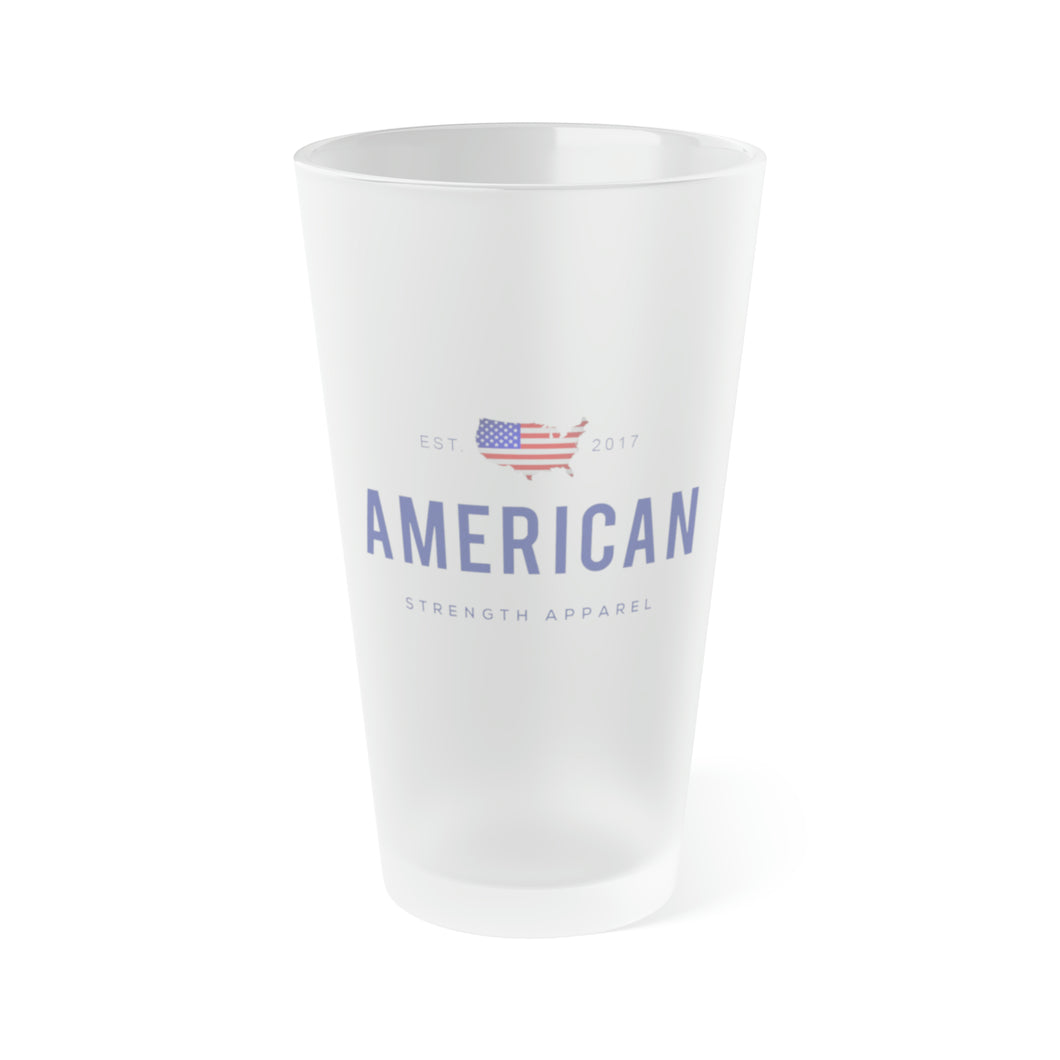 American Frosted Pint Glass