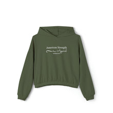 American Script Cinched Bottom Hoodie