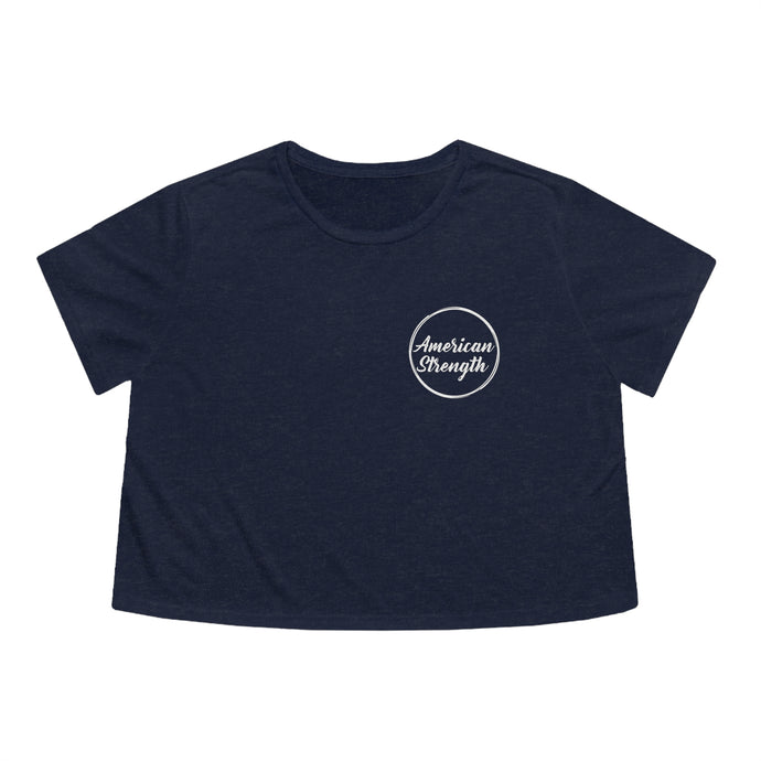 American Circle Flowy Cropped Tee