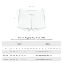 Women's Polyester Yoga Shorts (AOP)