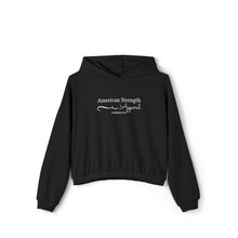 American Script Cinched Bottom Hoodie