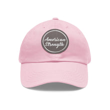 Dad Hat with Leather Patch (Round)