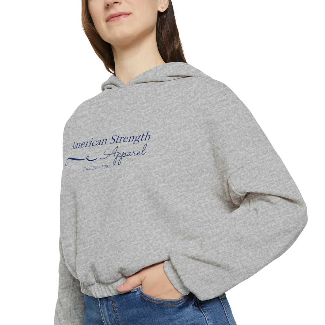 American Script Cinched Bottom Hoodie