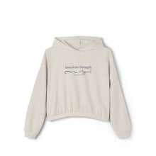 American Script Cinched Bottom Hoodie