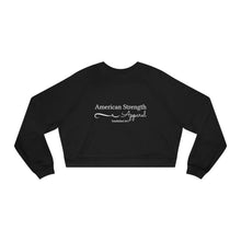 American Script Cropped Fleece Pullover